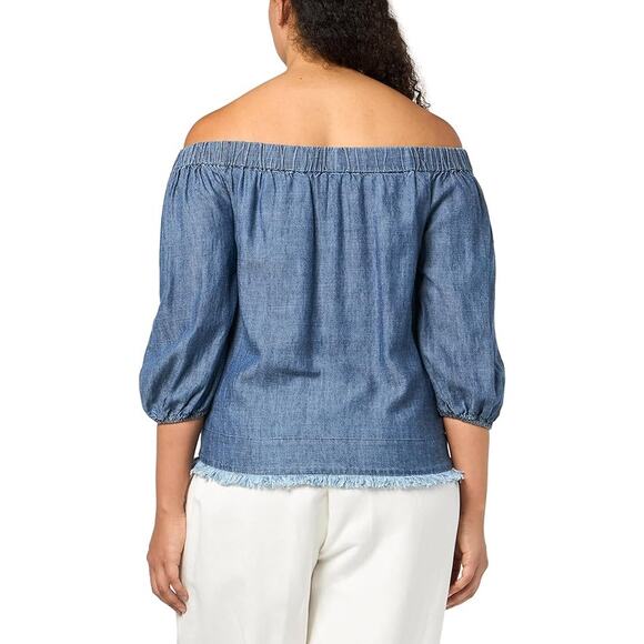 TRINA TURK Monte Sereno Off-Shoulder Blouse - Picture 7 of 10